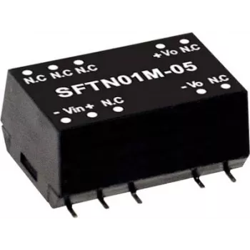 Fonte de alimentação MEAN WELL SFTN01N-15 1 W entrada 21,6-26,4 V saída 15 V