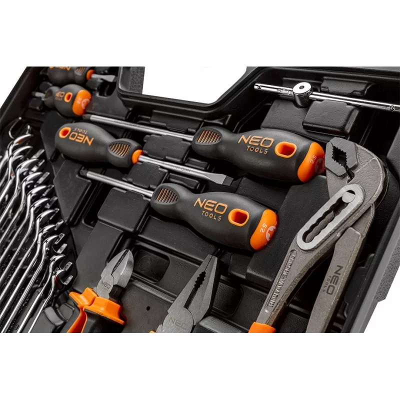 NEO tools 08-945 conjunto de chaves de caixa 1/4 1/2 polegadas versátil e durável