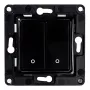 Interruptor de luz Shelly Wall Switch 2 preto botões de controlo compatibilidade Shelly 2.5