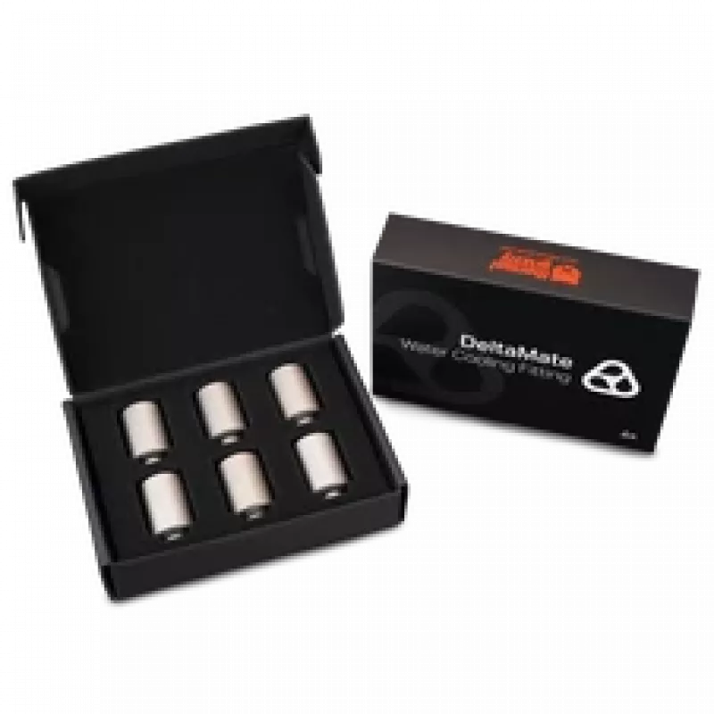 Thermal Grizzly DeltaMate Conector extensor MF28, níquel mate, pack de 6 (TG-DM-FIT-6208)