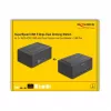 Estação de acoplamento USB dupla DeLOCK para 2 x SATA HDD SSD com função de clonagem e leitor de cartões