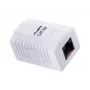 Tomada de ligação Lanberg OU5-0001-W RJ-45 branca