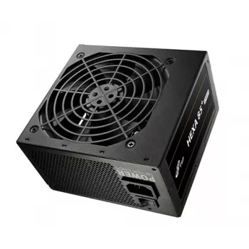 Fonte de alimentação FSP HEXA 85+ PRO 650W ATX ATX2.5 preta, 650 W, 100 - 240 V, 50 - 60 Hz, 9 - 4 A, Ativa, 100 W