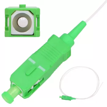 Pigtail SC/APC monomodo Extralink G.657.A1 900 µm FTTH 1,5 m, Easy Strip, branco