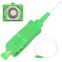 Pigtail SC/APC monomodo Extralink G.657.A1 900 µm FTTH 1,5 m, Easy Strip, branco