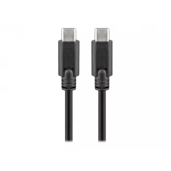 Cabo KAB Goobay USB-C™ 3.1 Generation 1, preto, 2m, ficha USB-C™ > ficha USB-C™