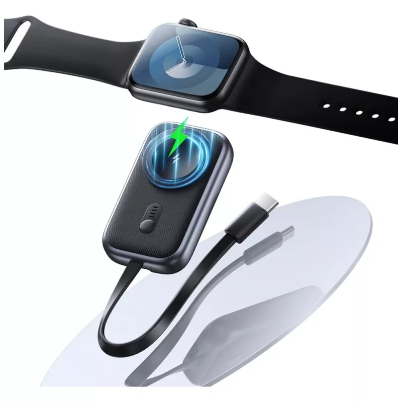 Powerbank usams CD245SBWXC02 1200mAh para Apple Watch – carregador portátil