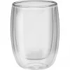 Recipiente de parede dupla em vidro borossilicato ZWILLING 39500-076, 200 ml, transparente, conjunto de 2