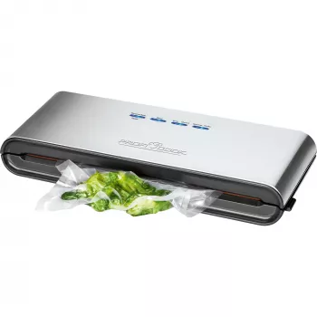 ProfiCook PC-VK 1080 - Máquina de embalar a vácuo (para sacos de plástico) - 120 W - aço inoxidável/preto (501080)