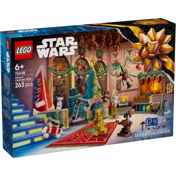 Calendário do Advento LEGO Star Wars 2025 — conjunto 75418, minifiguras e modelos de construção sazonais