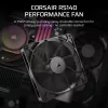 Ventoinha Corsair RS140 14 cm preta 330–1700 rpm 0,11–3,46 mmH2O