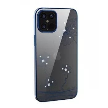 Capa protetora Devia Crystal Flora para iPhone 12 mini, azul