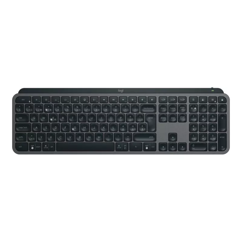 Teclado Logitech MX Keys S RF Wireless + Bluetooth QWERTZ suíço grafite (920-011571)
