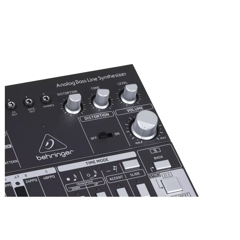 Behringer TD-3-BK sintetizador analógico de linhas de baixo, preto