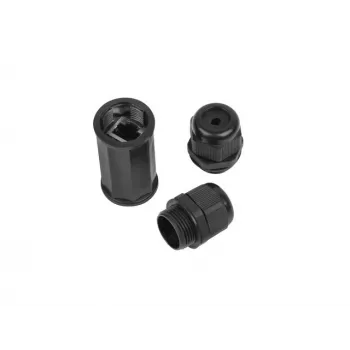 Adaptador de cabo RJ-45 Lanberg AD-RJ45-OS6-IP67 preto