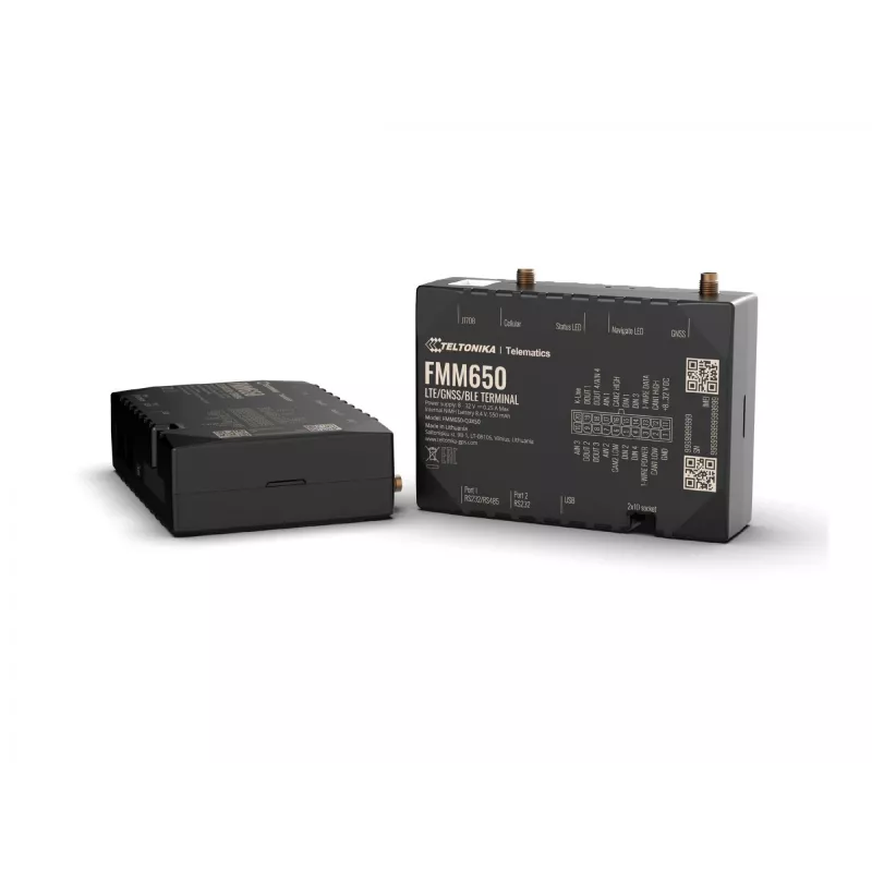 GPS-Tracker TELTONIKA TELEMATICS FMM650 — conectividade 4G, design compacto