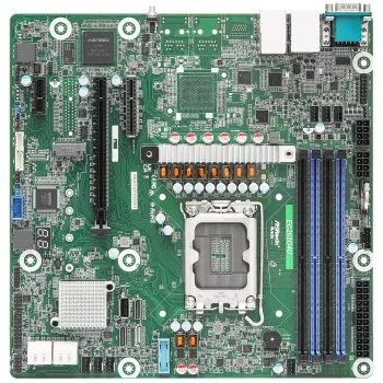 Placa-mãe ASRock EC262D4U Intel C262 LGA 1700 micro ATX, 4× DDR5 DIMM, 8× SATA III, 2× LAN, 1× M.2