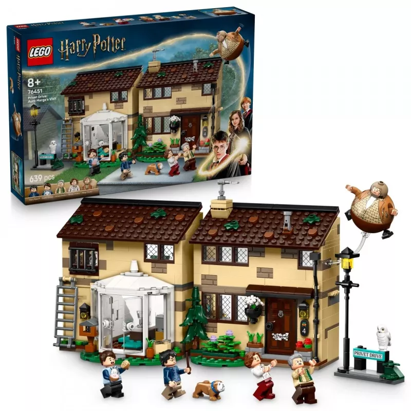 LEGO HARRY POTTER 76451 Rua dos Alfeneiros: A visita da tia Marge
