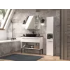 Armário de arrumação de casa de banho top e shop NEL I BIEL, independente, 5 prateleiras, 310×300×1740 mm, branco