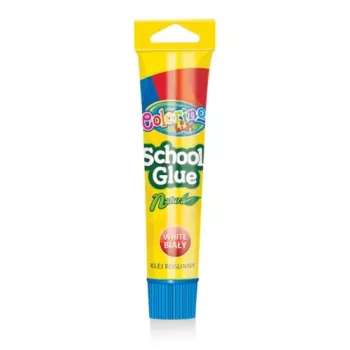 Cola escolar branca Colorino Kids em bisnaga de 50 g