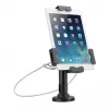 Suporte de mesa para iPad e tablet Manhattan, com fecho, montagem na parede, proteção antifurto segura, tablets de 7,9 polegadas a 10,5 polegadas, rotação 360°, inclinação +/- 70°, rotação 330°, preto, garantia vitalícia