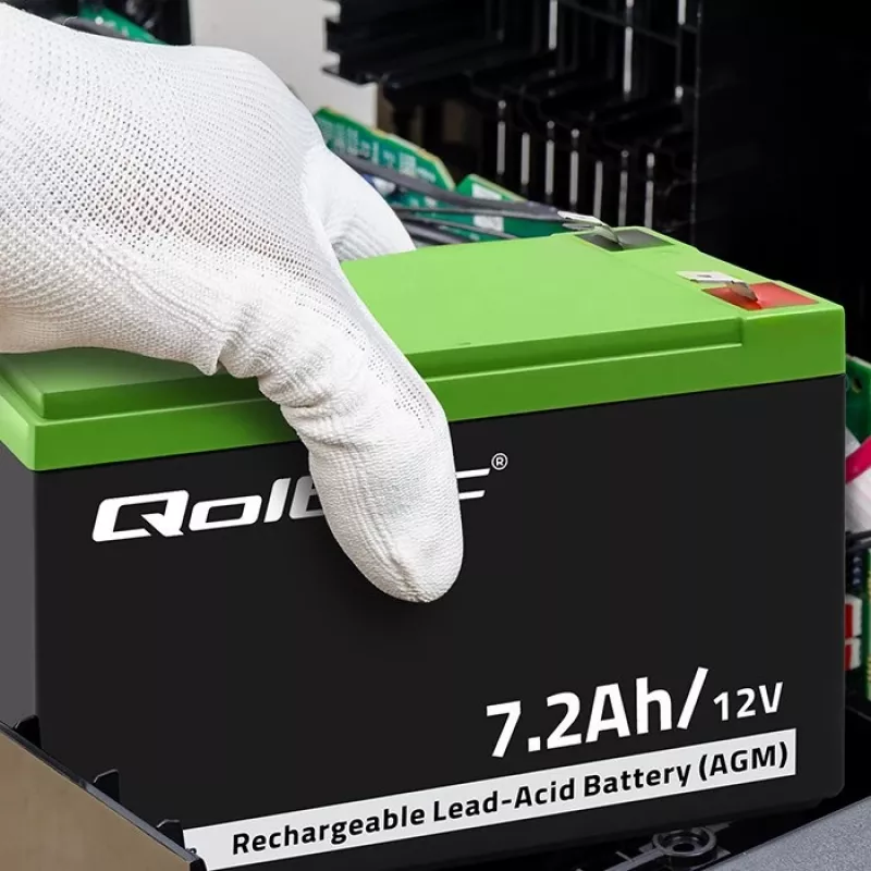 Bateria AGM Qoltec 53062 | 12V | 7,2 Ah | máx. 108A