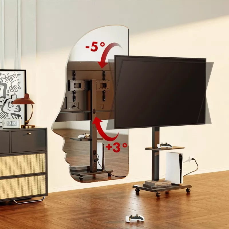 Suporte de TV ergo office ER-304 B, capacidade máx. 50 kg, VESA 600x400