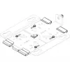Suporte T-Bar para ponto de acesso WLAN Lancom Systems LX-7000 para LX-7500 LX-7300, branco, pack de 5