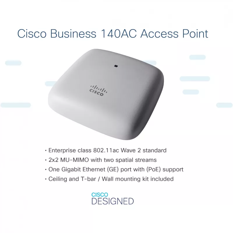 Business 140AC - Ponto de acesso - Wi-Fi 5 - 2,4 GHz, 5 GHz (pack de 3)