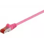Cabo de rede Microconnect SSTP6005PI rosa 0,5 m Cat6 S/FTP (S-STP)