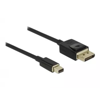 Cabo DisplayPort DeLOCK - DisplayPort (M) a Mini DisplayPort (M) - 2 m - preto - Suporte 8K