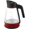 Chaleira elétrica PRIME3 1,5 L 2200 W vermelha transparente