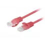 Lanberg PCU6-20CC-0025-R Cabo patch Cat.6 UTP, 0,25 m, Vermelho, pack de 10