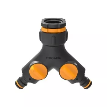 Fiskars 1027061 conector de mangueira de água ligação à torneira preto, laranja 1 unid.