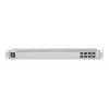Switch de rede L2 Gerido UBIQUITI USW-Aggregation — 8 slots SFP+, suporte 10G, sem ventoinha, rack 1U, prateado