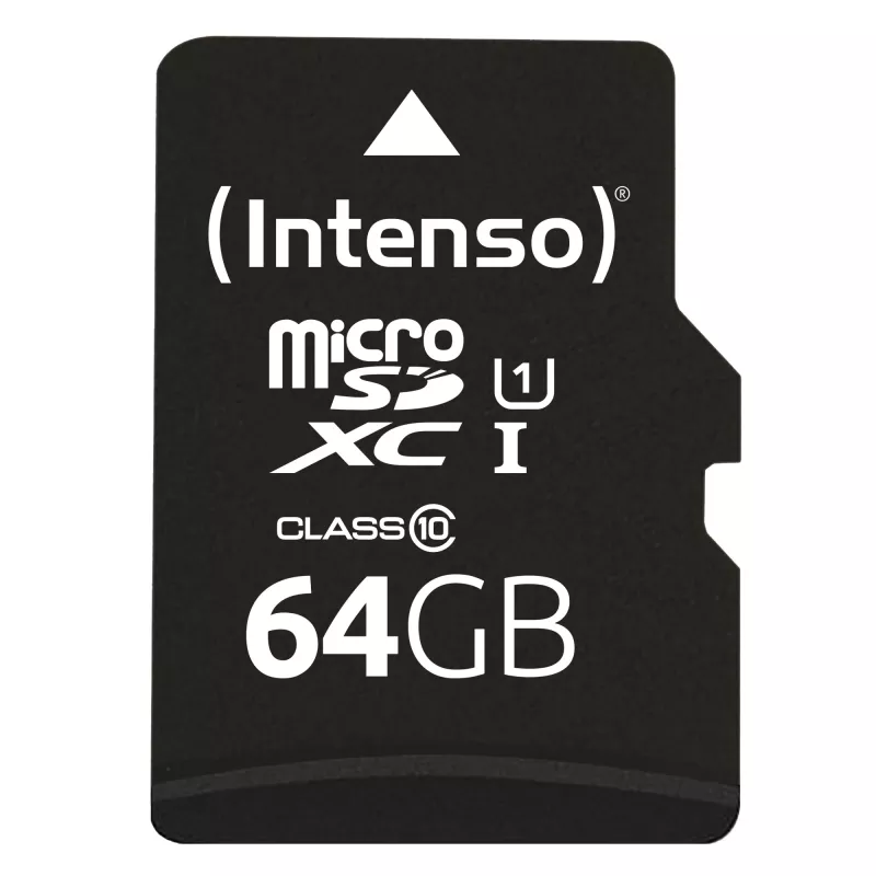 Cartão de memória Intenso 64GB MicroSDXC UHS-I Classe 10 3423490