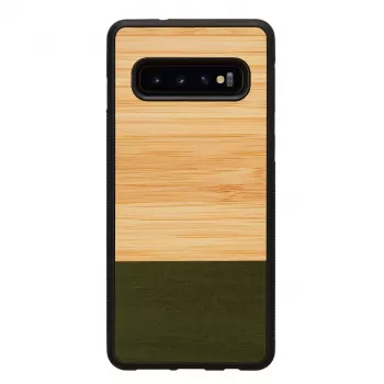 Capa para smartphone Man and Wood para Galaxy S10 — Bamboo Forest preto