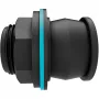 Conector de depósito Push IN, G 1 e G 3/4 (preto, para espessuras de parede de 2-10 mm)
