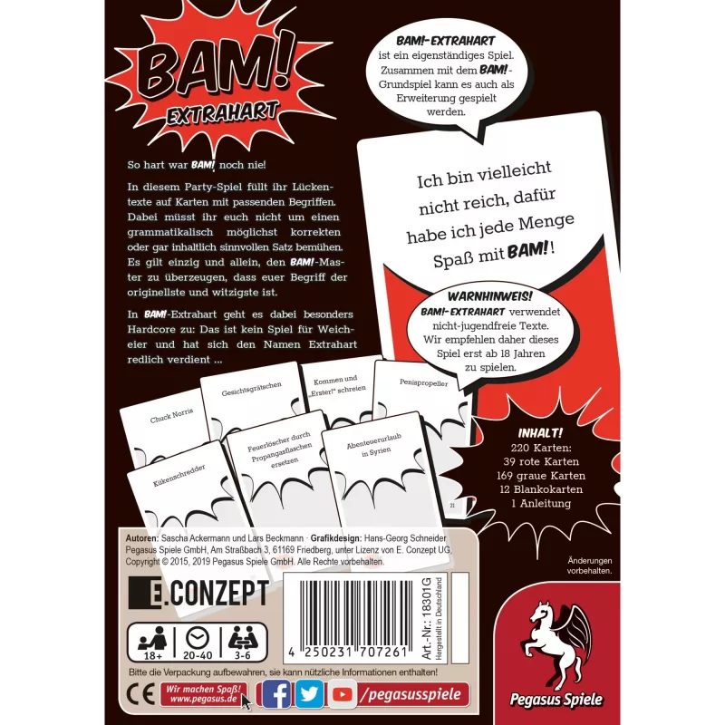 Jogo de família Bam Extrahart