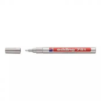 Marcadores Edding e-751 branco ponta fina, pack de 2, tinta branca