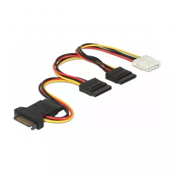 Cabo de alimentação interno DeLOCK 60171 0,2 m SATA 15 pinos conector macho