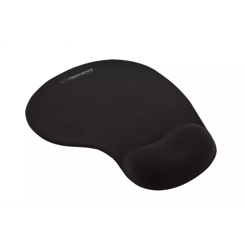 Tapete de rato ESPERANZA EA137K, preto, com apoio de gel para o pulso, base antiderrapante, utilização universal