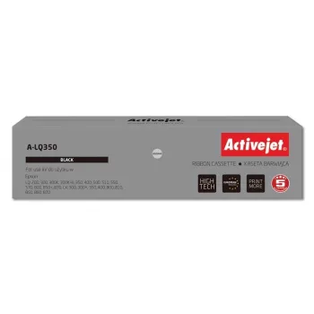 Fita Activejet A-LQ350 (substituto do Epson S015633; Supreme; 2 500 000 caracteres; preto)