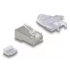 Conector macho RJ45 DeLOCK 67177 prateado transparente 50 unid.