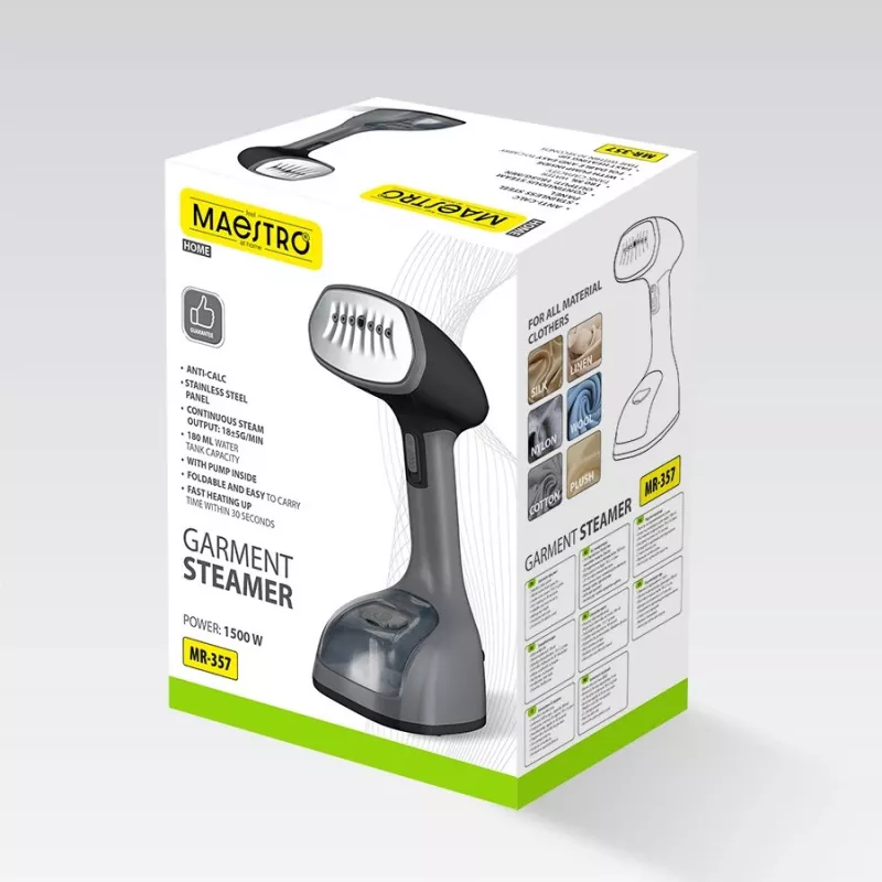 Vaporizador de roupa Maestro MR-357 1500W — aparelho a vapor de mão