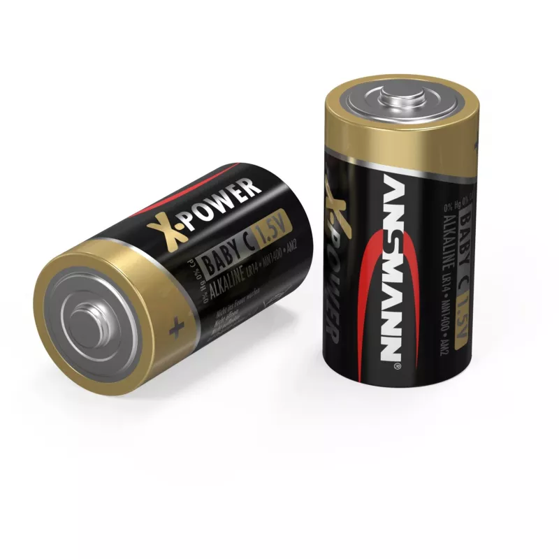 Pilha alcalina ANSMANN X-Power, (C), pack de 2 (5015623), 7500mAh