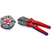 Knipex 97 33 02 Alicate de cravar cabos Ferramenta de cravar azul, vermelho