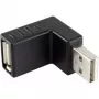 Renkforce 29212C30 adaptador USB 2.0, USB-A macho para USB-A fêmea, angular a 90° para cima