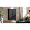 Armário de arrumação Cama Meble PALAZZO BIS 100x39x166 preto mate, de chão encostado à parede