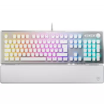 Teclado Turtle Beach Vulcan II Gaming USB Alemão branco